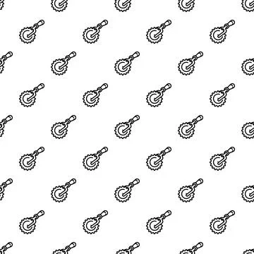 Pastry cutter tools seamless pattern on white background Illustrazione stock