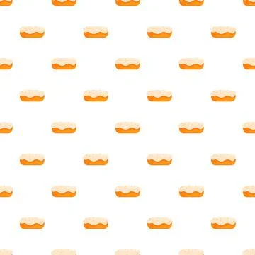 Pastry dessert patterns repeating sweet eclair design 스톡 일러스트