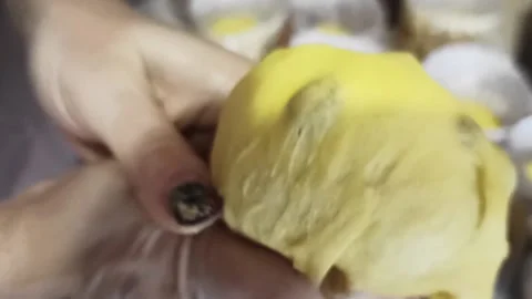 Pastry dough kneading Stock Footage 226538804
