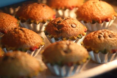 Pastry muffins Stock Photos