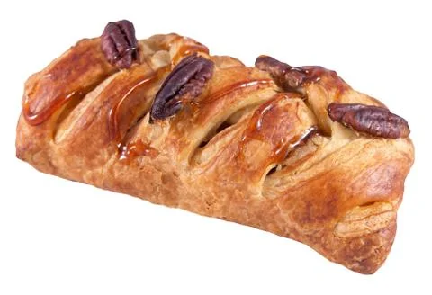 Pastry with pecan nuts Stock Photos
