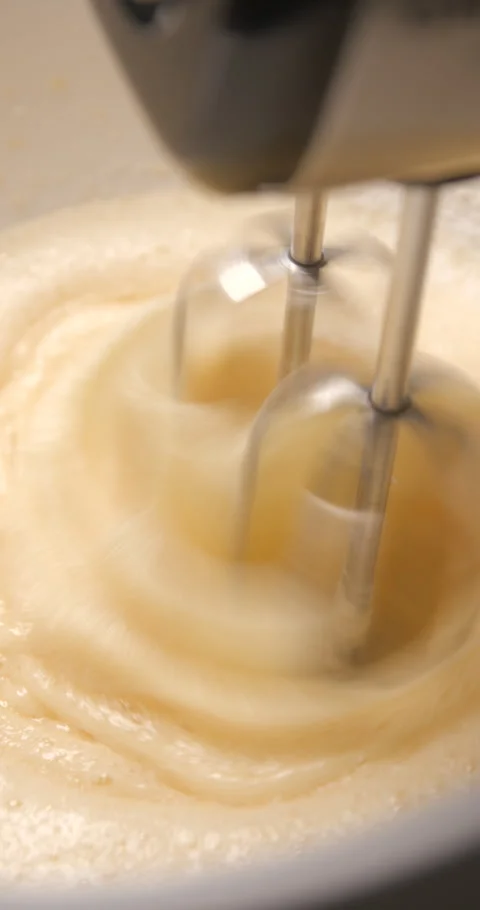 Pastry preparation close up slow motion Stock Footage 320083617