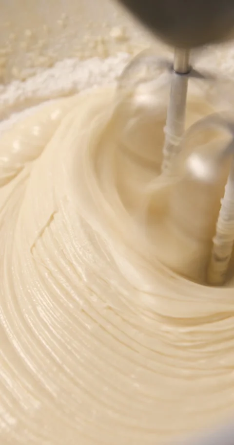 Pastry preparation close up slow motion Stock Footage 320083929