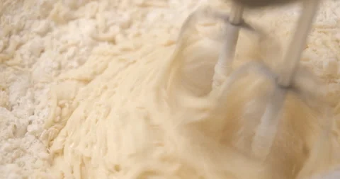 Pastry preparation close up slow motion Stock Footage 320084070
