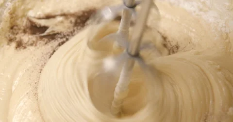 Pastry preparation close up slow motion Stock Footage 320084075