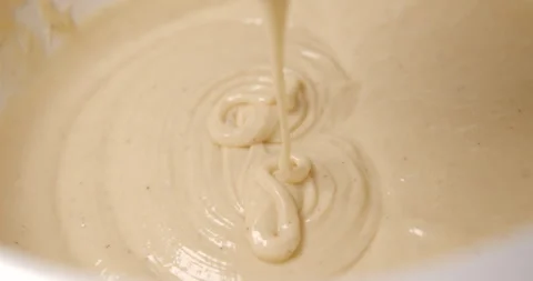 Pastry preparation close up slow motion Stock Footage 320084153