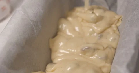 Pastry preparation close up slow motion Stock Footage 320084432