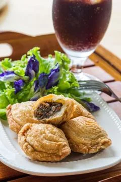 Pastry samosas Stock Photos
