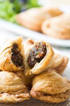 Pastry samosas Stock Photos