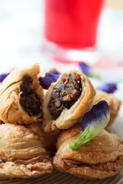 Pastry samosas Stock Photos
