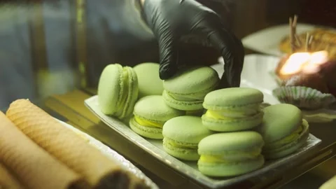 Pastry Showcase Stock Footage 318420659