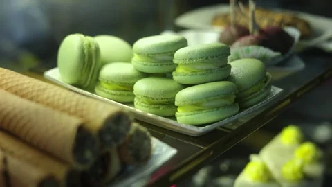 Pastry Showcase Stock Footage 318421061