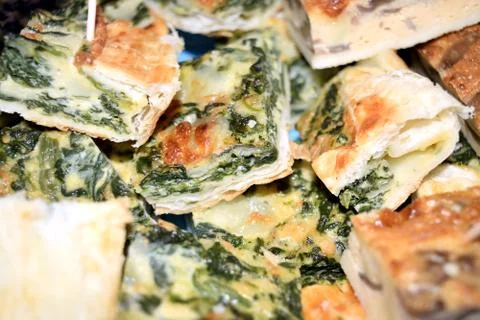 Pastry with spinach Фото