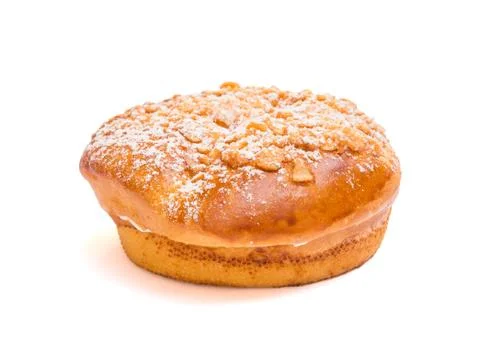 Pastry on white background Stock Photos