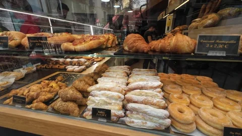 Pastry Window in Spain Stock Footage 250001850