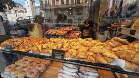 Pastry Window in Spain 스톡 동영상 250099667