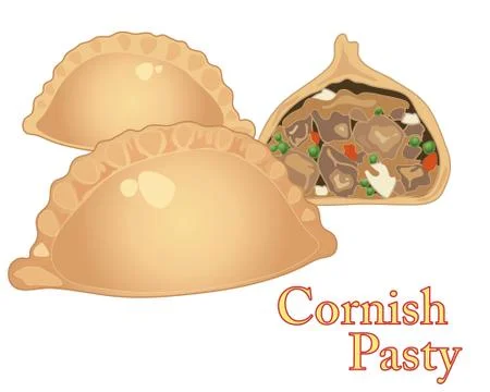 Pasty advert Stock Illustration