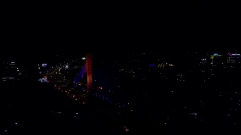 The Pasupati Bridge Stock Footage 304258701