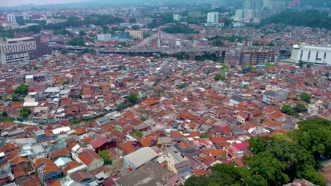 Pasupati Cable Stayed or Suspension Bridge, the Longest Flyover in Bandung Stock Footage 169031944