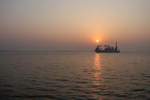 Pasur River. Stock Photos