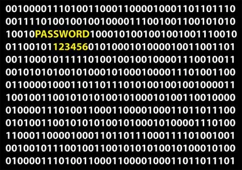 Pasword and key not only on internet Stock Illustration