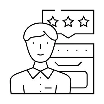 Pat testing portable appliance testing line icon vector illustration Illustrazione stock