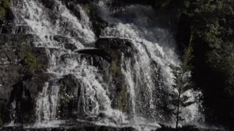 PATAGONIA - CHILE - WATERFALL Stock Footage 89217862
