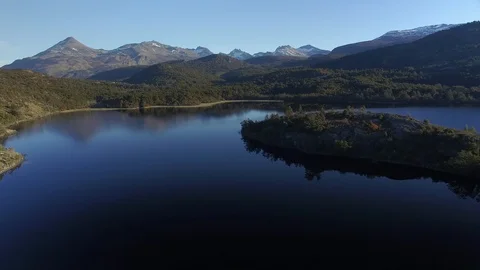 PATAGONIA - DRONE - RIVER - FOREST Stock Footage 89215741