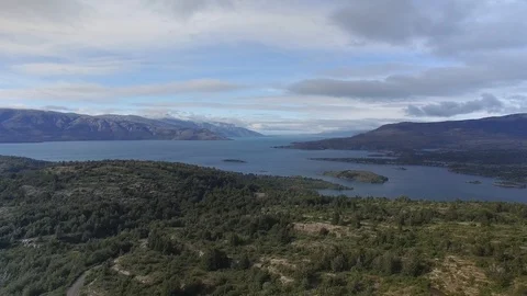 PATAGONIA - FOREST - RIVER - MOUNTAINS Stock Footage 89216883