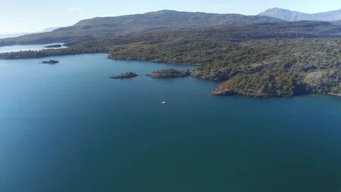 PATAGONIA - RIVER - DRONE Stock Footage 89215560