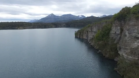 PATAGONIA - RIVER - DRONE Stock Footage 89217008