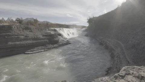 PATAGONIA - RIVER - MOUNTAINS Stock Footage 89215103