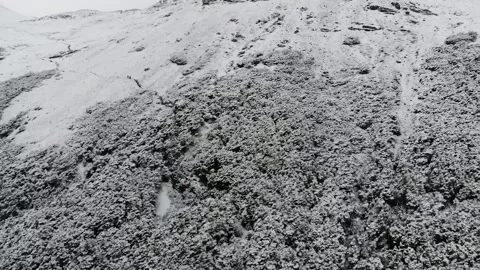 Patagonia Snowy Mountains Stock Footage