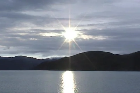 Patagonian sunset Vídeo Stock 112378