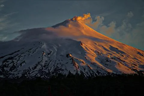Patagonian Volcano Stock Photos
