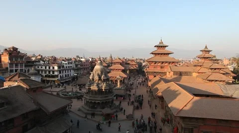 Patan Durbar Square, Kathmandu, Nepal Stock Footage 59762718