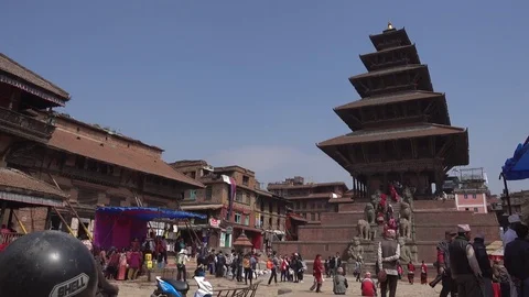 Patan Durbar Square is situated at the centre of the city Lalitpur in Nepal. Video stock 74475633