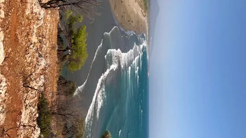 Patara Beach in Turkey is the longest sandy beach in the country. Stock Footage 268357460