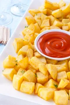 Patatas bravas Stock Photos