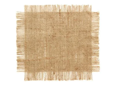 Patch of burlap sackcloth Stock Photos