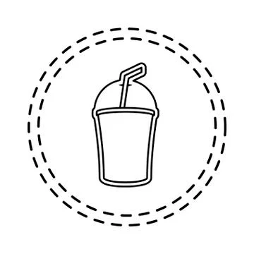 Patch of container beverage drink isolated icon 스톡 일러스트