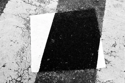 Patch on a crosswalk Stock Photos