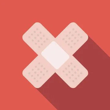 Patch flat icon Stock Illustration