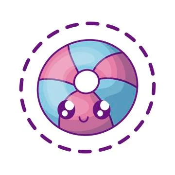 Patch of float protection kawaii Stock Illustration