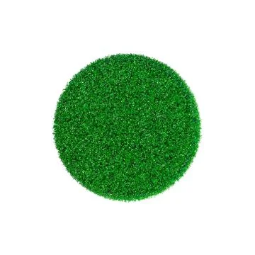 Patch of grass in form of circle. Vector illustration. Иллюстрация