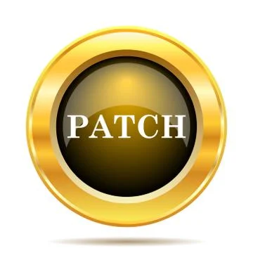 Patch icon. internet button on white background.. Illustrazione stock