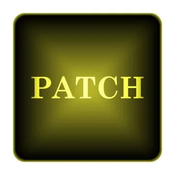 Patch icon. internet button on white background.. Illustrazione stock