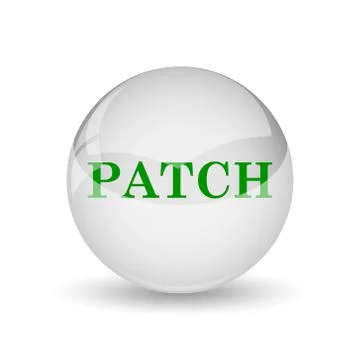 Patch icon. Internet button on white background.. Ilustración de archivo