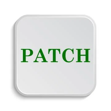 Patch icon. Internet button on white background.. Ilustración de archivo