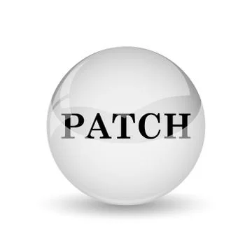Patch icon. Internet button on white background. Ilustración de archivo